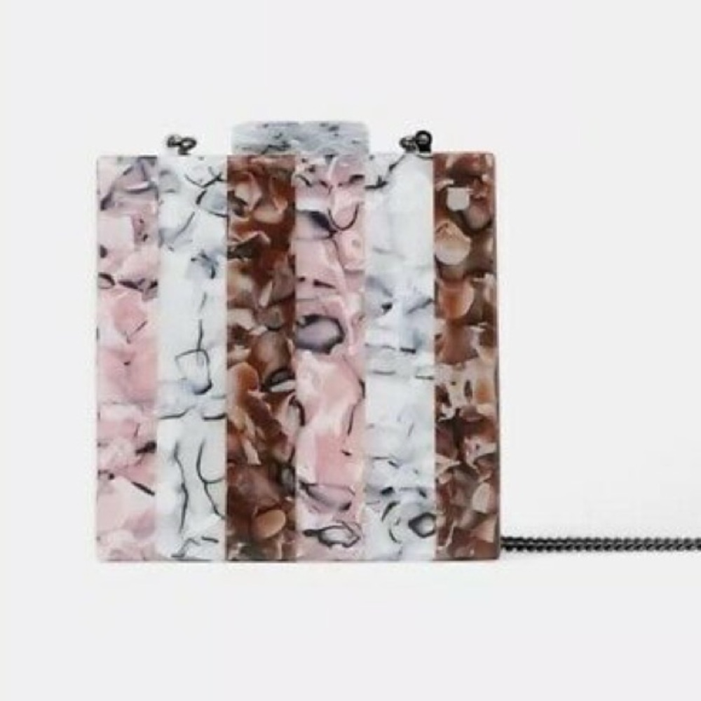 NWOT Zara Tricolor Box Bag